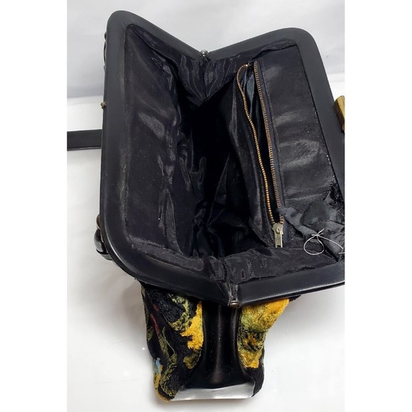 Tapestry Purse Unmarked Floral Design - Picture 5 of 16